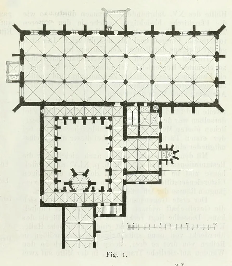 An illustration from Mittheilungen der K.K. Central-Commission zur Erforschung und Erhaltung der Baudenkmale, 1856, leaf 403