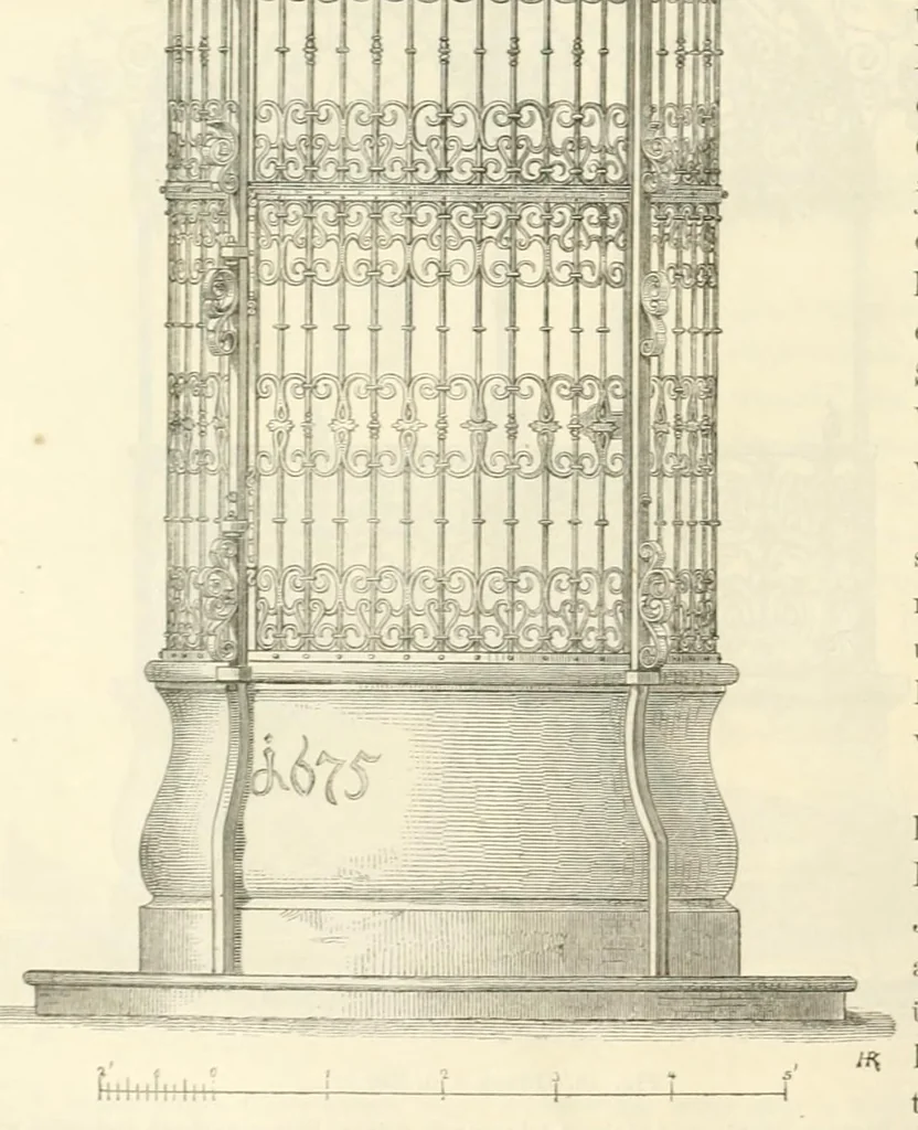 An illustration from Mittheilungen der K.K. Central-Commission zur Erforschung und Erhaltung der Baudenkmale, 1856, leaf 84