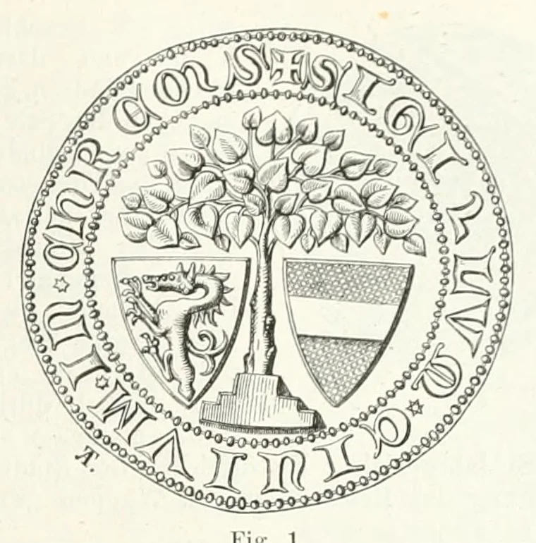 An illustration from Mittheilungen der K.K. Central-Commission zur Erforschung und Erhaltung der Baudenkmale, 1856, leaf 165
