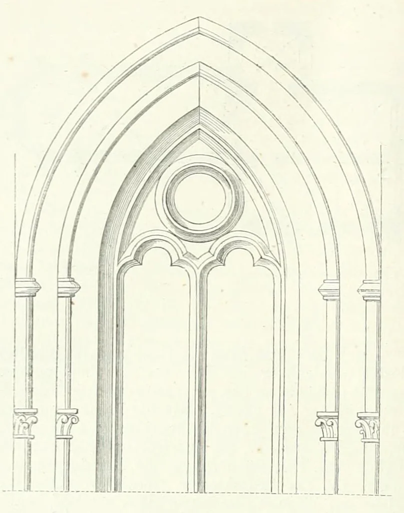An illustration from Mittheilungen der K.K. Central-Commission zur Erforschung und Erhaltung der Baudenkmale, 1856, leaf 350
