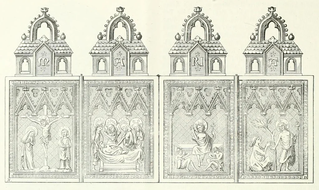 An illustration from Mittheilungen der K.K. Central-Commission zur Erforschung und Erhaltung der Baudenkmale, 1856, leaf 182
