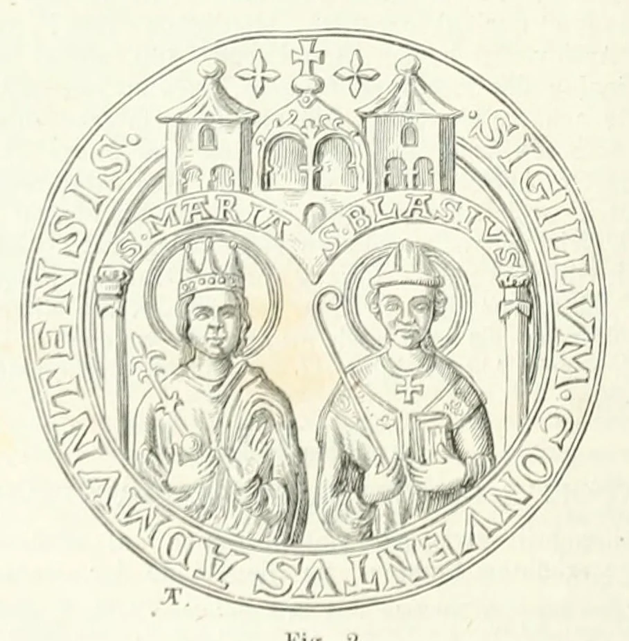 An illustration from Mittheilungen der K.K. Central-Commission zur Erforschung und Erhaltung der Baudenkmale, 1856, leaf 268