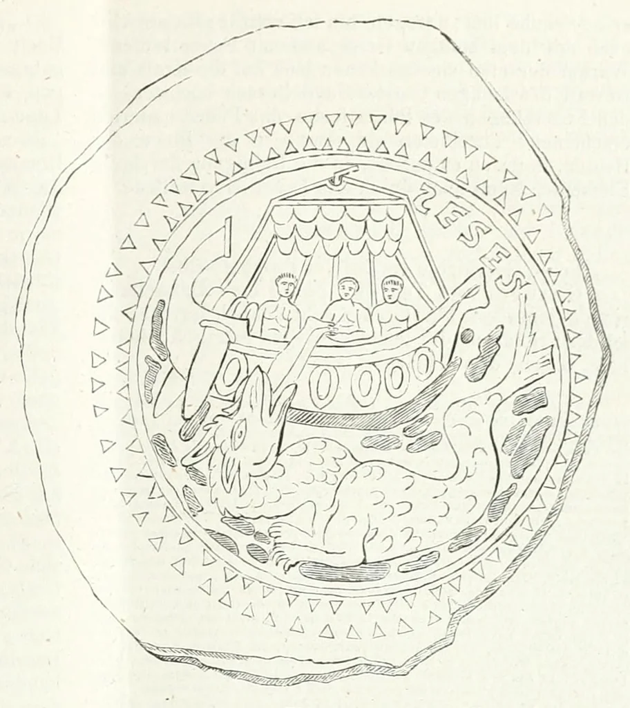 An illustration from Mittheilungen der K.K. Central-Commission zur Erforschung und Erhaltung der Baudenkmale, 1856, leaf 79