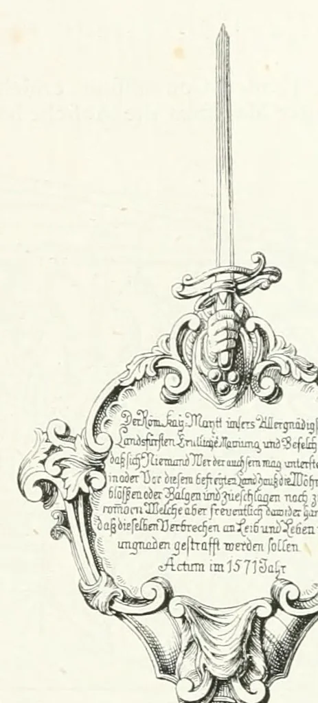 An illustration from Mittheilungen der K.K. Central-Commission zur Erforschung und Erhaltung der Kunst- und Historischen Denkmale, 1875, leaf 185
