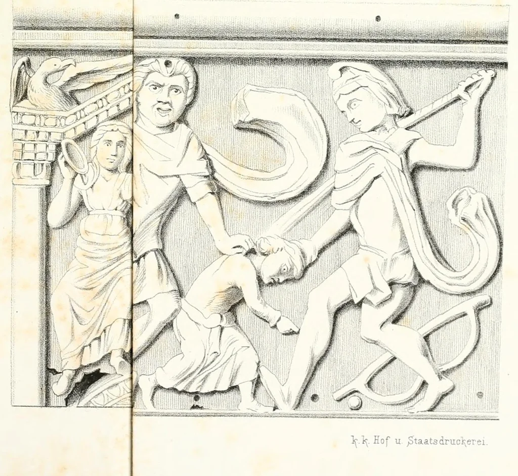 An illustration from Mittheilungen der K.K. Central-Commission zur Erforschung und Erhaltung der Kunst- und Historischen Denkmale, 1875, leaf 75