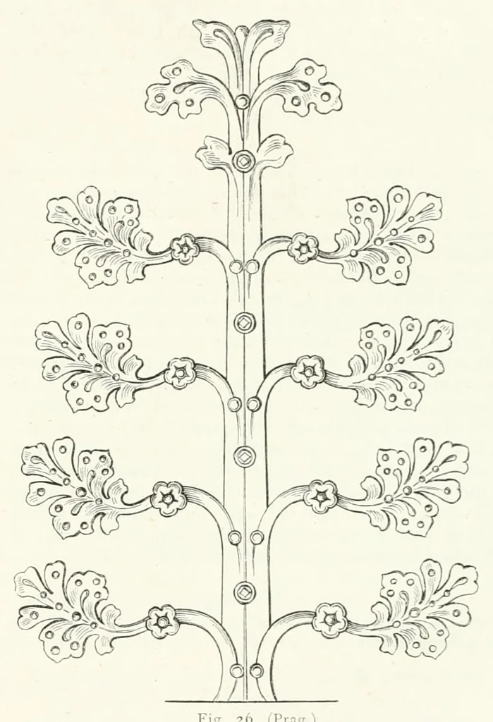 An illustration from Mittheilungen der K.K. Central-Commission zur Erforschung und Erhaltung der Kunst- und Historischen Denkmale, 1875, leaf 123