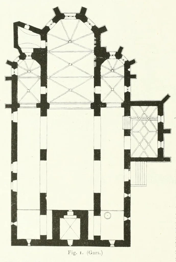 An illustration from Mittheilungen der K.K. Central-Commission zur Erforschung und Erhaltung der Kunst- und Historischen Denkmale, 1875, leaf 98