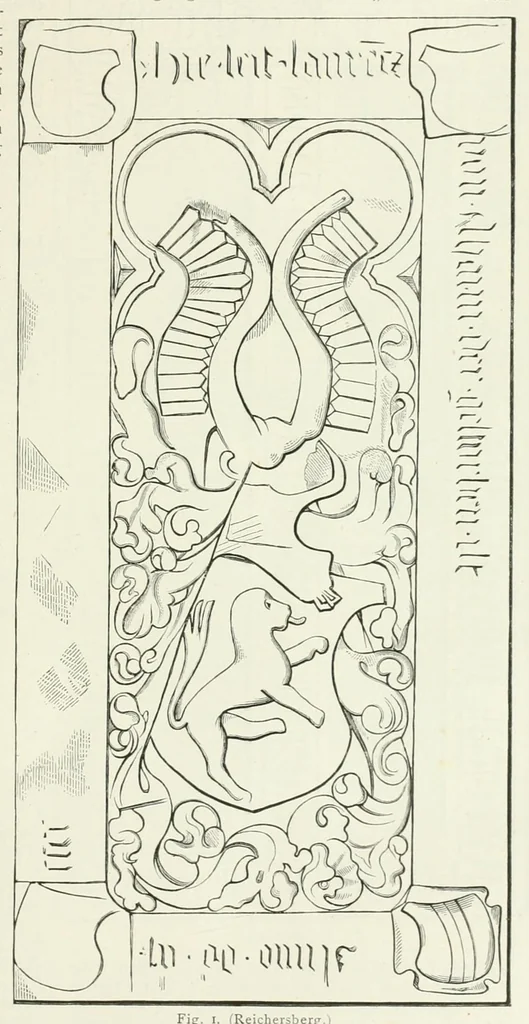 An illustration from Mittheilungen der K.K. Central-Commission zur Erforschung und Erhaltung der Kunst- und Historischen Denkmale, 1875, leaf 105
