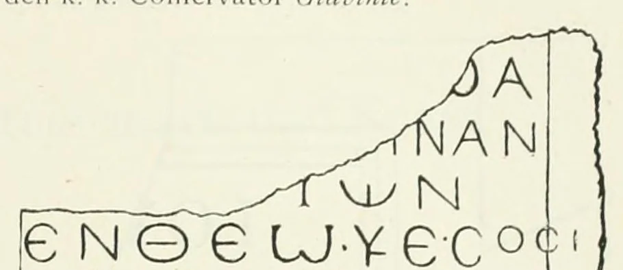 An illustration from Mittheilungen der K.K. Central-Commission zur Erforschung und Erhaltung der Kunst- und Historischen Denkmale, 1875, leaf 153