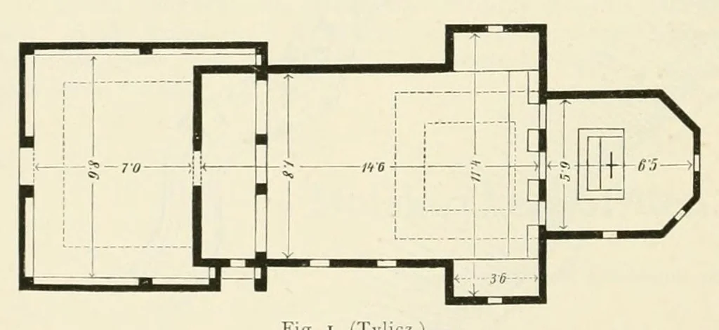 An illustration from Mittheilungen der K.K. Central-Commission zur Erforschung und Erhaltung der Kunst- und Historischen Denkmale, 1875, leaf 148