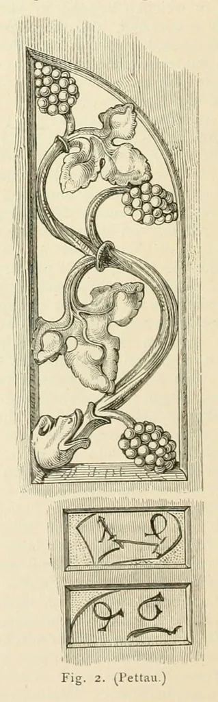 An illustration from Mittheilungen der K.K. Central-Commission zur Erforschung und Erhaltung der Kunst- und Historischen Denkmale, 1875, leaf 270
