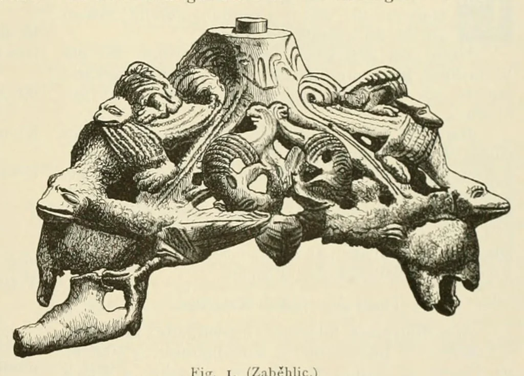 An illustration from Mittheilungen der K.K. Central-Commission zur Erforschung und Erhaltung der Kunst- und Historischen Denkmale, 1875, leaf 273