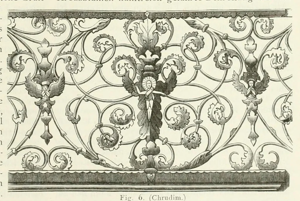 An illustration from Mittheilungen der K.K. Central-Commission zur Erforschung und Erhaltung der Kunst- und Historischen Denkmale, 1875, leaf 261