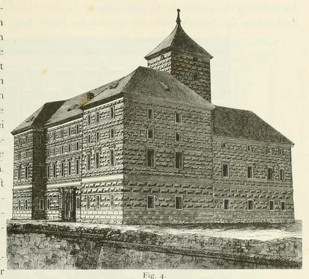 An illustration from Mittheilungen der K.K. Central-Commission zur Erforschung und Erhaltung der Kunst- und Historischen Denkmale, 1875, leaf 27