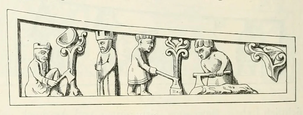 An illustration from Mittheilungen der K.K. Central-Commission zur Erforschung und Erhaltung der Kunst- und Historischen Denkmale, 1875, leaf 150