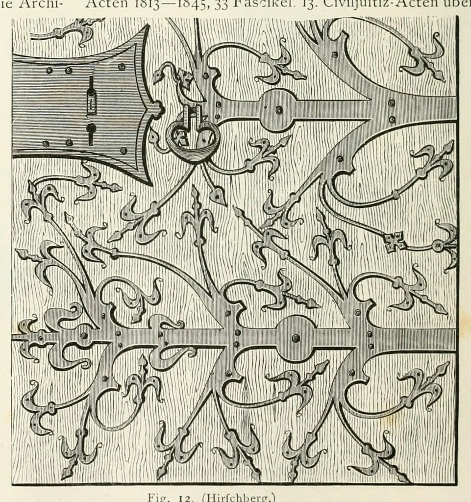 An illustration from Mittheilungen der K.K. Central-Commission zur Erforschung und Erhaltung der Kunst- und Historischen Denkmale, 1875, leaf 190
