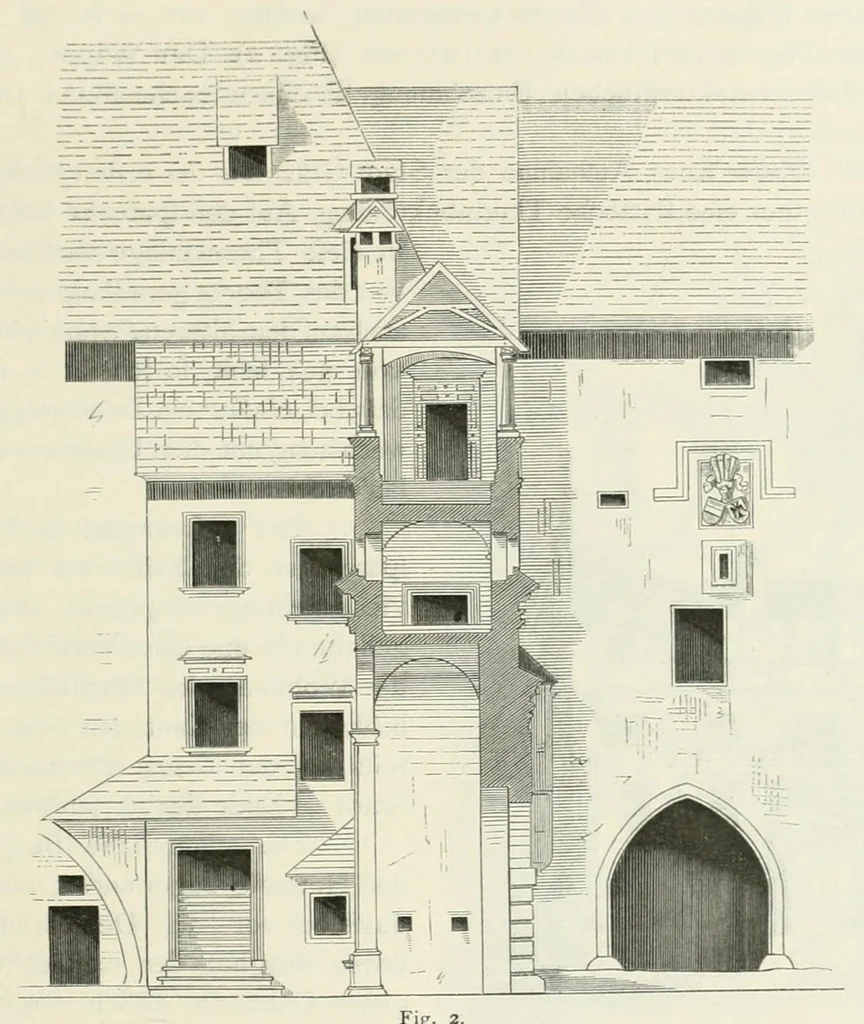 An illustration from Mittheilungen der K.K. Central-Commission zur Erforschung und Erhaltung der Kunst- und Historischen Denkmale, 1875, leaf 71