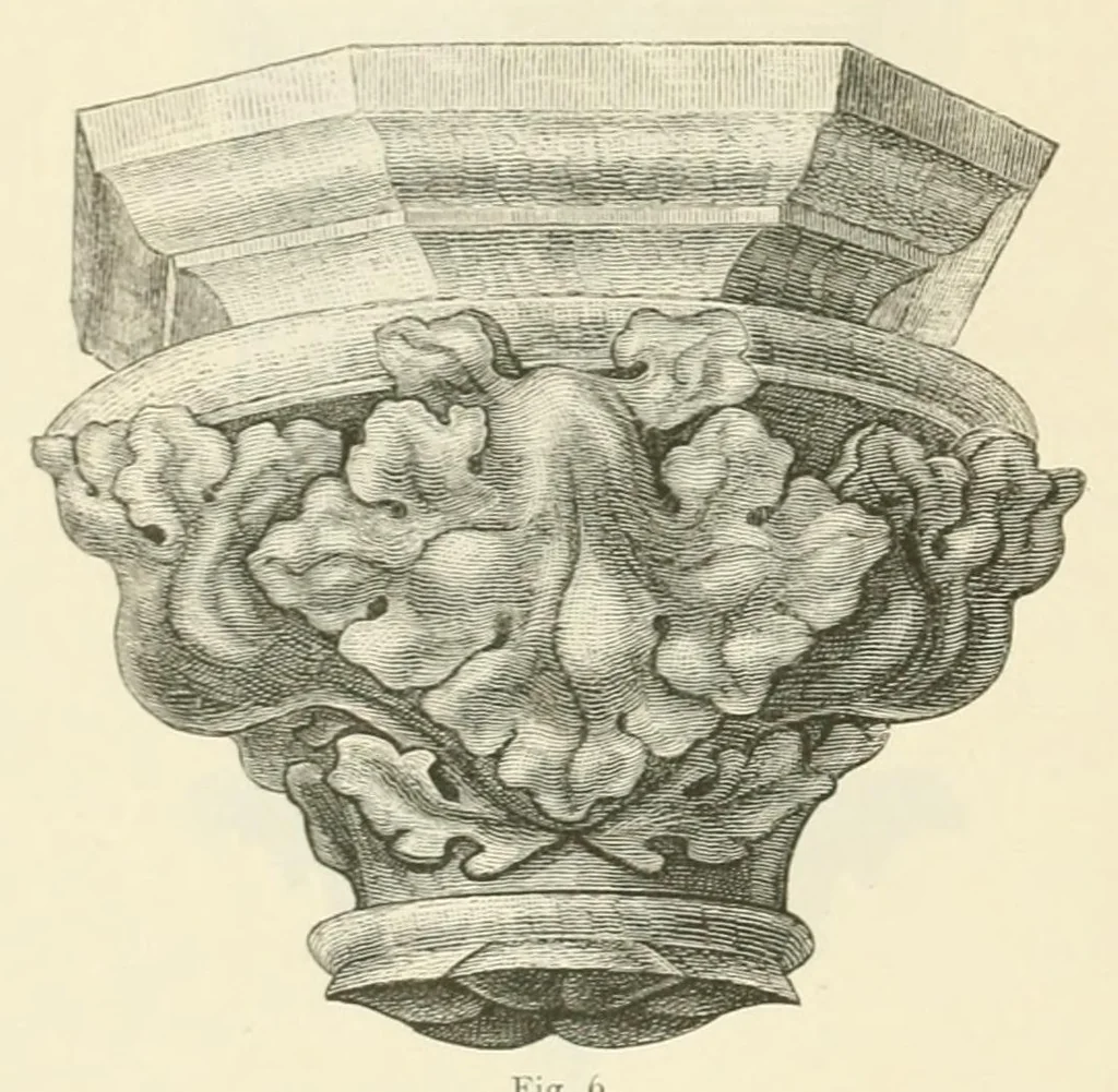 An illustration from Mittheilungen der K.K. Central-Commission zur Erforschung und Erhaltung der Kunst- und Historischen Denkmale, 1875, leaf 250