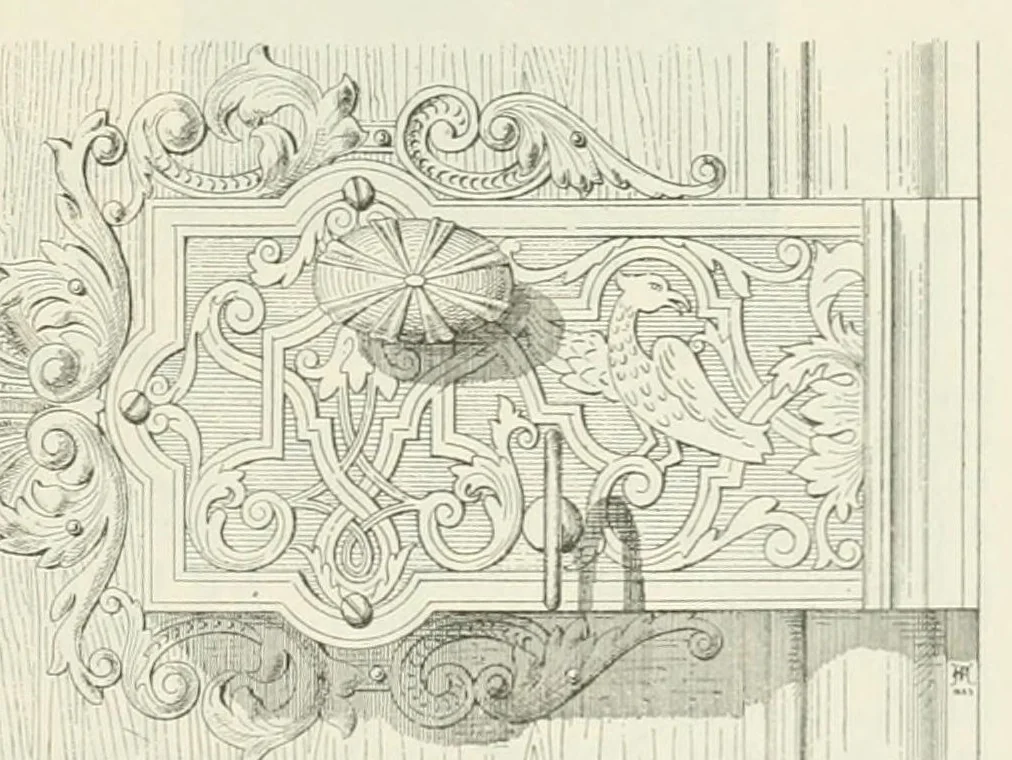 An illustration from Mittheilungen der K.K. Central-Commission zur Erforschung und Erhaltung der Kunst- und Historischen Denkmale, 1875, leaf 301