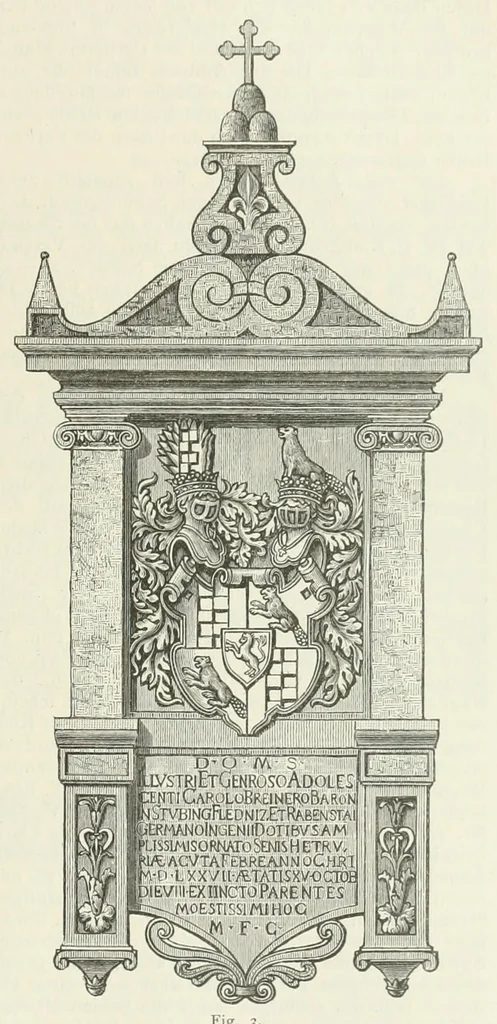 An illustration from Mittheilungen der K.K. Central-Commission zur Erforschung und Erhaltung der Kunst- und Historischen Denkmale, 1875, leaf 59