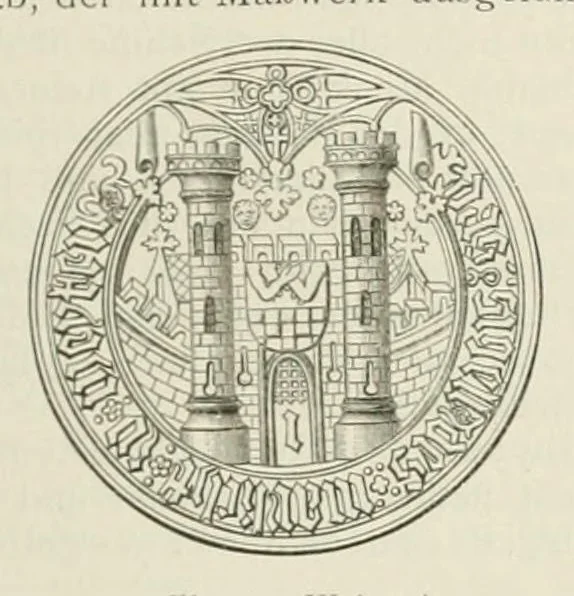 An illustration from Mittheilungen der K.K. Central-Commission zur Erforschung und Erhaltung der Kunst- und Historischen Denkmale, 1875, leaf 67