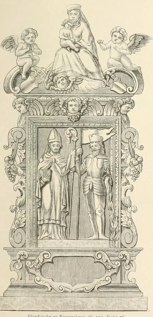 An illustration from Mittheilungen der K.K. Central-Commission zur Erforschung und Erhaltung der Kunst- und Historischen Denkmale, 1875, leaf 327