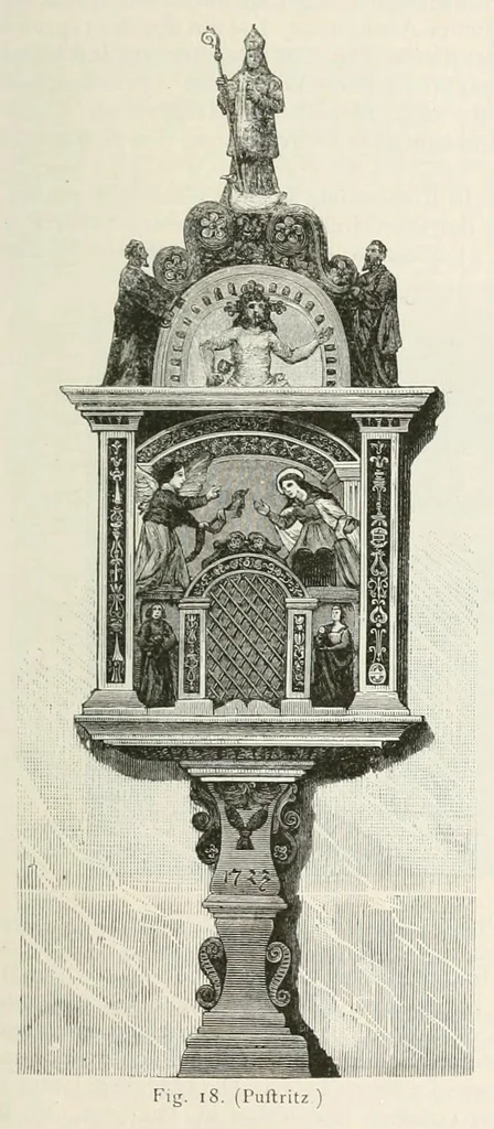 An illustration from Mittheilungen der K.K. Central-Commission zur Erforschung und Erhaltung der Kunst- und Historischen Denkmale, 1875, leaf 89