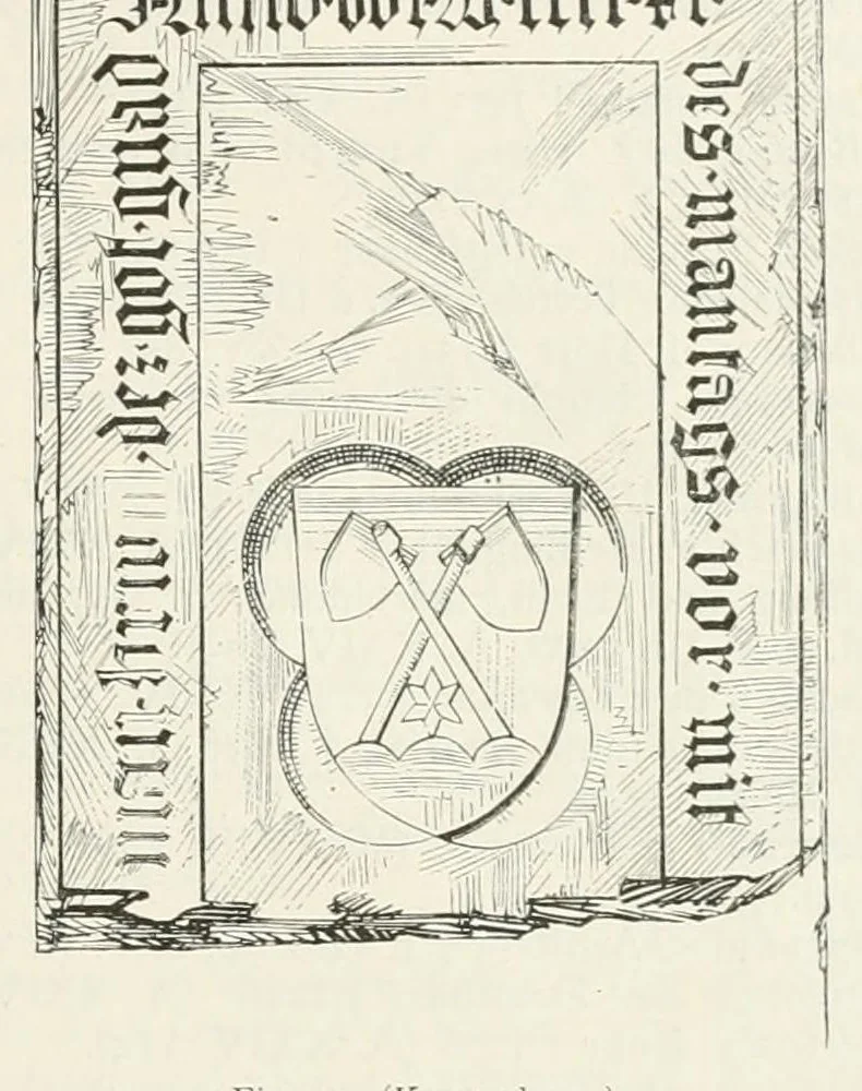 An illustration from Mittheilungen der K.K. Central-Commission zur Erforschung und Erhaltung der Kunst- und Historischen Denkmale, 1875, leaf 91