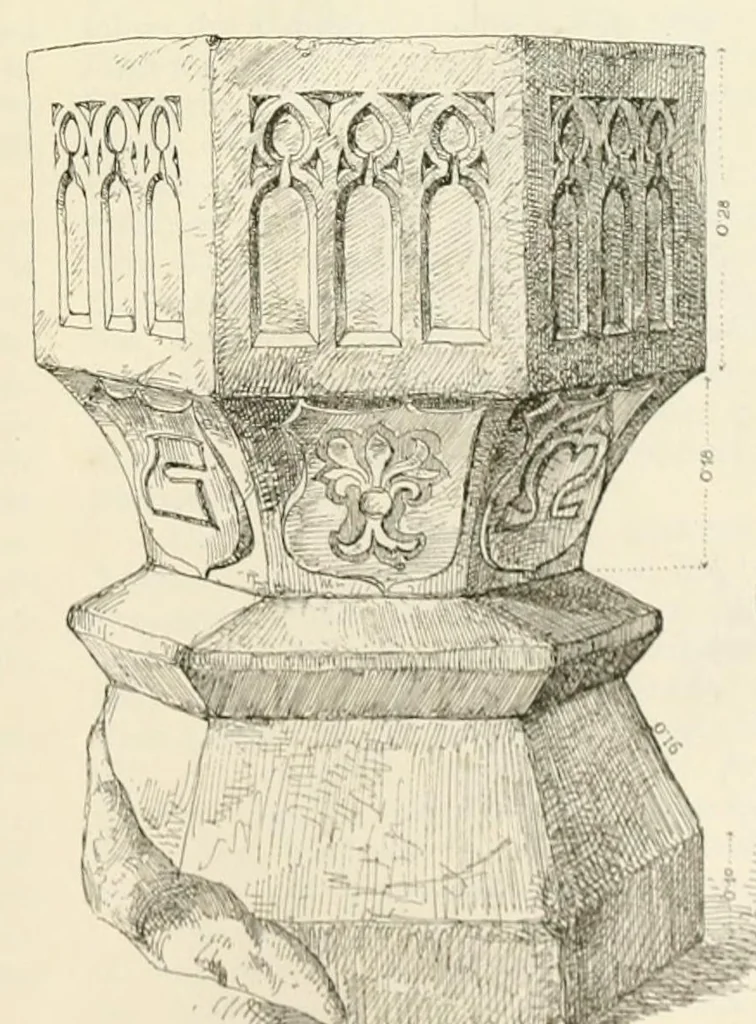An illustration from Mittheilungen der K.K. Central-Commission zur Erforschung und Erhaltung der Kunst- und Historischen Denkmale, 1875, leaf 145