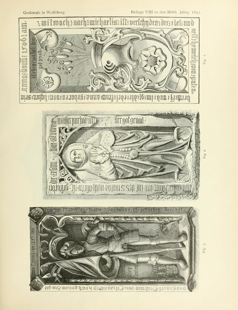 An illustration from Mittheilungen der K.K. Central-Commission zur Erforschung und Erhaltung der Kunst- und Historischen Denkmale, 1875, leaf 221