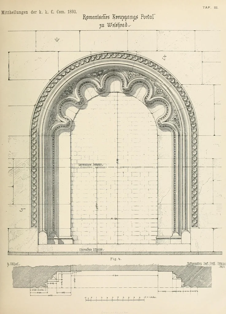An illustration from Mittheilungen der K.K. Central-Commission zur Erforschung und Erhaltung der Kunst- und Historischen Denkmale, 1875, leaf 213