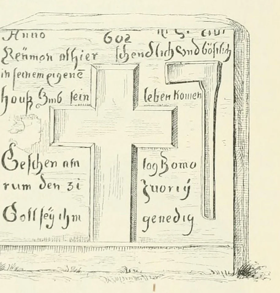 An illustration from Mittheilungen der K.K. Central-Commission zur Erforschung und Erhaltung der Kunst- und Historischen Denkmale, 1875, leaf 96
