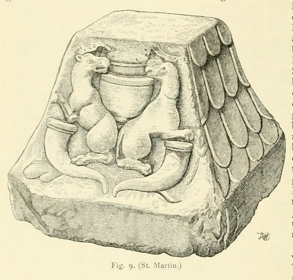 An illustration from Mittheilungen der K.K. Central-Commission zur Erforschung und Erhaltung der Kunst- und Historischen Denkmale, 1875, leaf 234