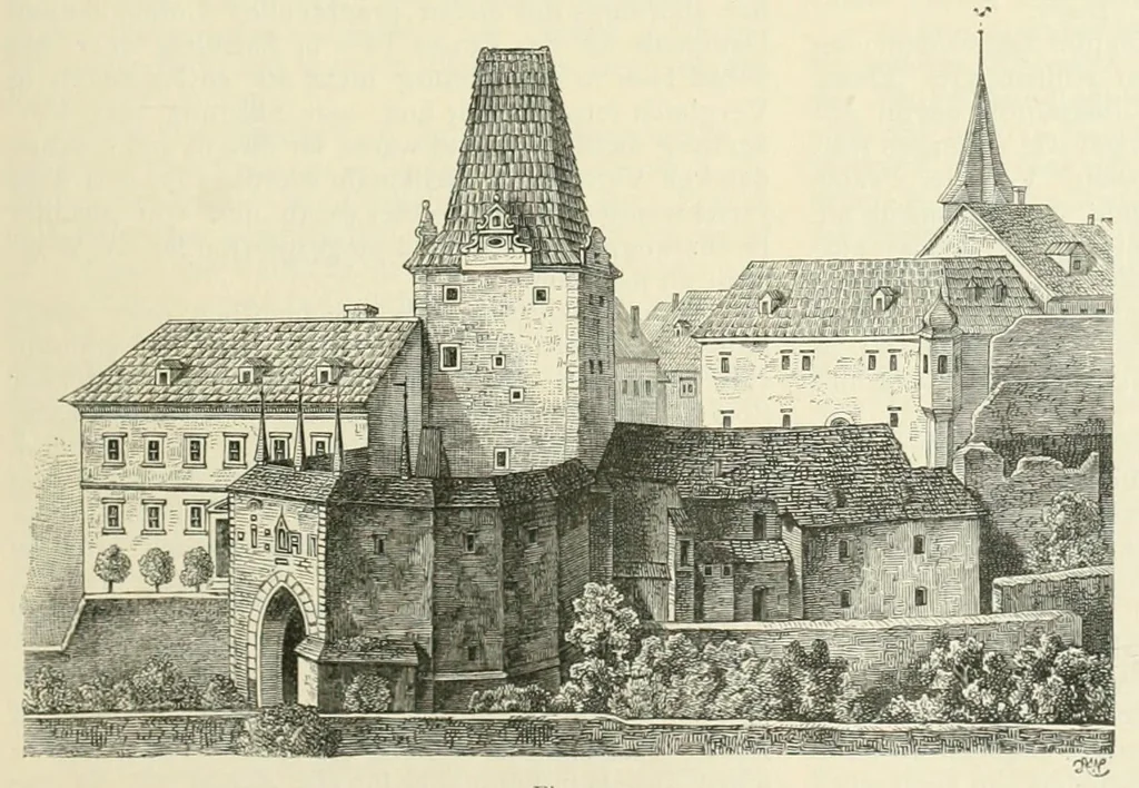 An illustration from Mittheilungen der K.K. Central-Commission zur Erforschung und Erhaltung der Kunst- und Historischen Denkmale, 1875, leaf 265