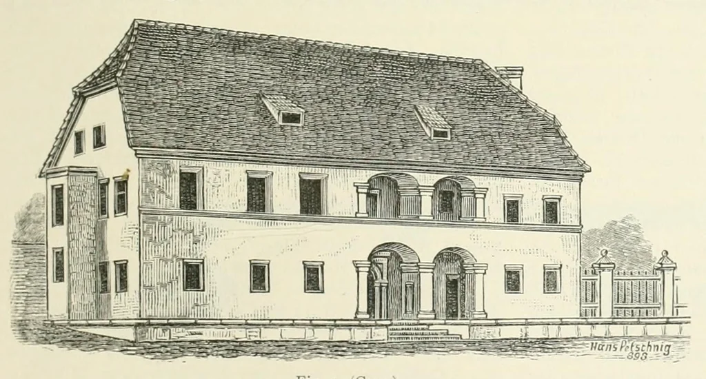 An illustration from Mittheilungen der K.K. Central-Commission zur Erforschung und Erhaltung der Kunst- und Historischen Denkmale, 1875, leaf 65