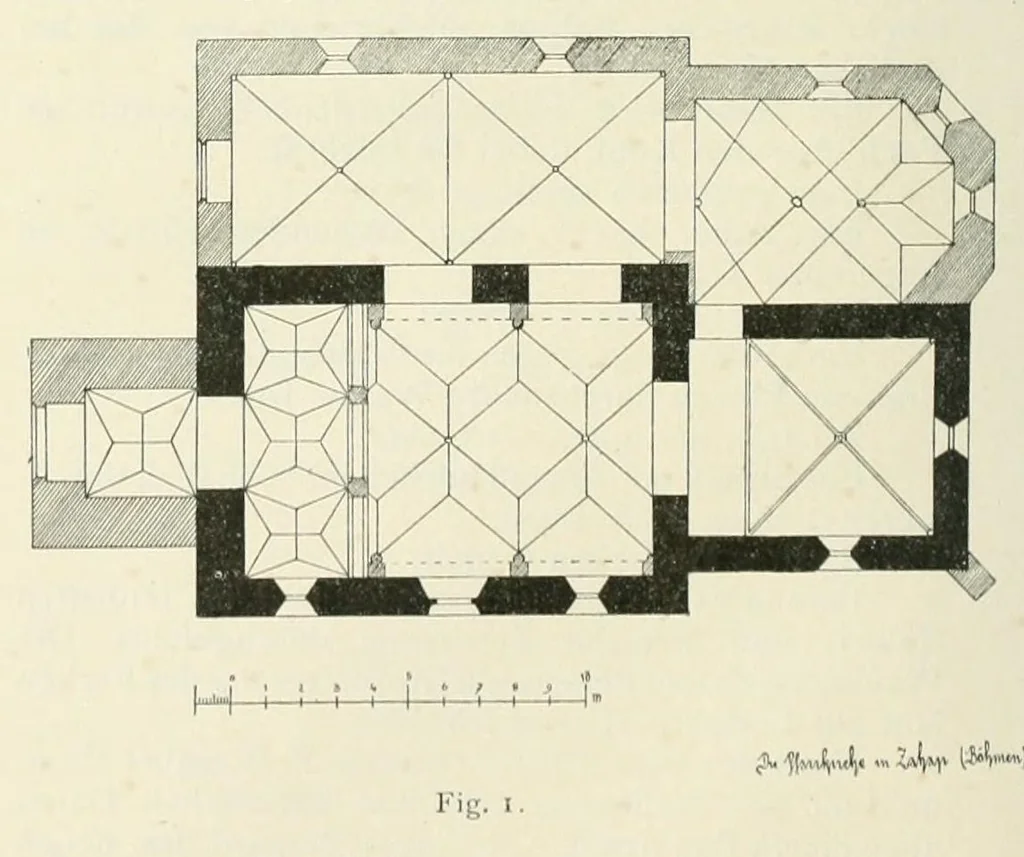 An illustration from Mittheilungen der K.K. Central-Commission zur Erforschung und Erhaltung der Kunst- und Historischen Denkmale, 1875, leaf 110