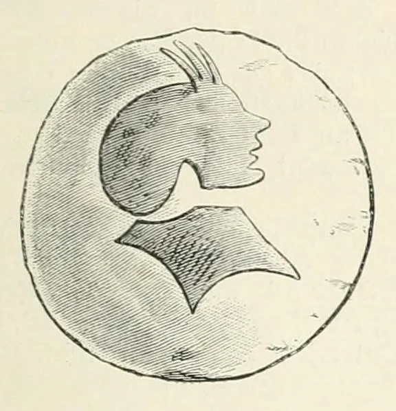 An illustration from Mittheilungen der K.K. Central-Commission zur Erforschung und Erhaltung der Kunst- und Historischen Denkmale, 1875, leaf 71
