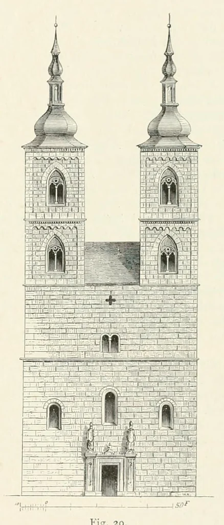 An illustration from Mittheilungen der K.K. Central-Commission zur Erforschung und Erhaltung der Kunst- und Historischen Denkmale, 1875, leaf 77