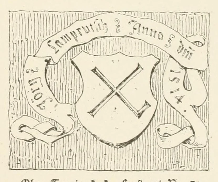 An illustration from Mittheilungen der K.K. Central-Commission zur Erforschung und Erhaltung der Kunst- und Historischen Denkmale, 1875, leaf 225