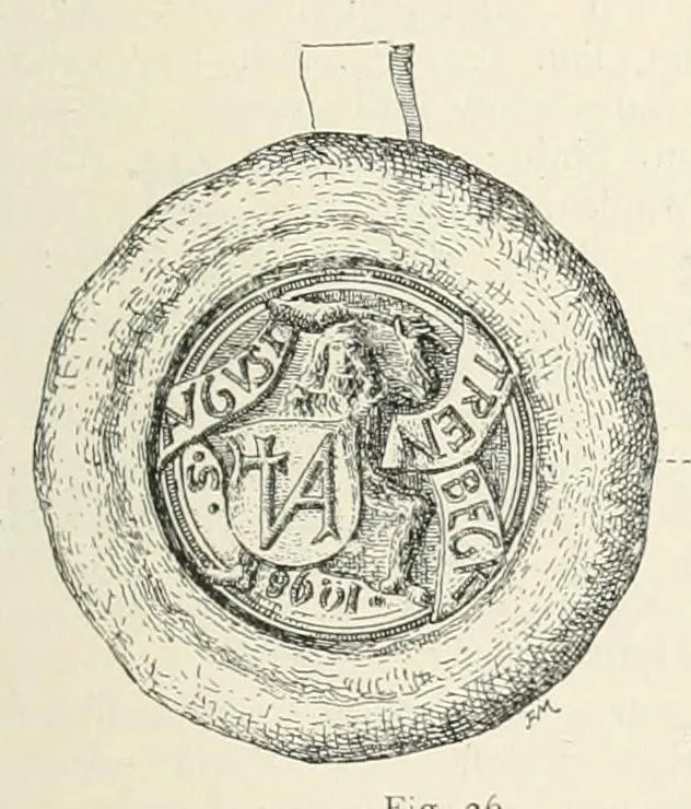 An illustration from Mittheilungen der K.K. Central-Commission zur Erforschung und Erhaltung der Kunst- und Historischen Denkmale, 1875, leaf 43