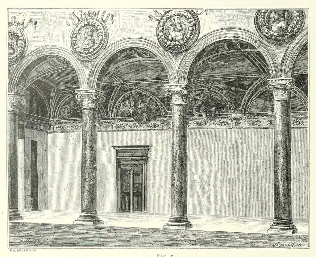 An illustration from Mittheilungen der K.K. Central-Commission zur Erforschung und Erhaltung der Kunst- und Historischen Denkmale, 1875, leaf 122