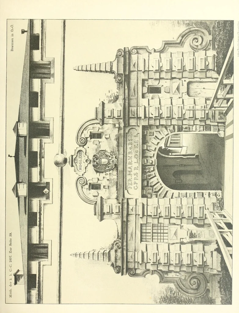 An illustration from Mittheilungen der K.K. Central-Commission zur Erforschung und Erhaltung der Kunst- und Historischen Denkmale, 1875, leaf 65