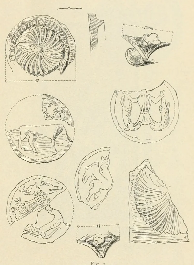 An illustration from Mittheilungen der K.K. Central-Commission zur Erforschung und Erhaltung der Kunst- und Historischen Denkmale, 1875, leaf 235