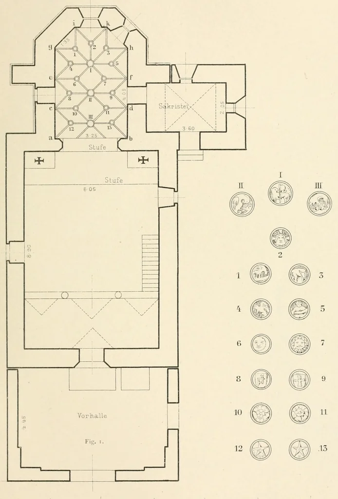 An illustration from Mittheilungen der K.K. Central-Commission zur Erforschung und Erhaltung der Kunst- und Historischen Denkmale, 1875, leaf 127