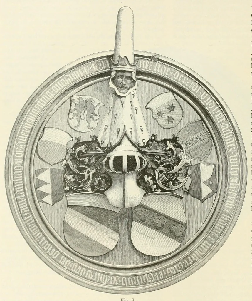An illustration from Mittheilungen der K.K. Central-Commission zur Erforschung und Erhaltung der Kunst- und Historischen Denkmale, 1875, leaf 154