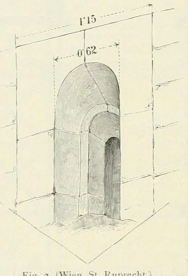 An illustration from Mittheilungen der K.K. Central-Commission zur Erforschung und Erhaltung der Kunst- und Historischen Denkmale, 1875, leaf 48