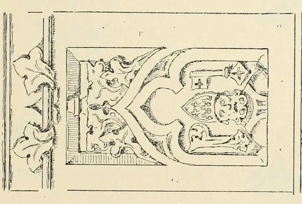 An illustration from Mittheilungen der K.K. Central-Commission zur Erforschung und Erhaltung der Kunst- und Historischen Denkmale, 1875, leaf 203