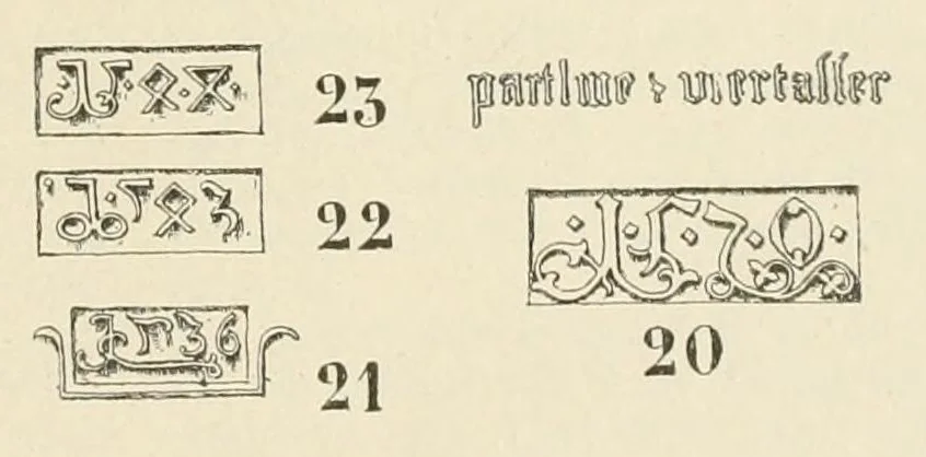 An illustration from Mittheilungen der K.K. Central-Commission zur Erforschung und Erhaltung der Kunst- und Historischen Denkmale, 1875, leaf 27
