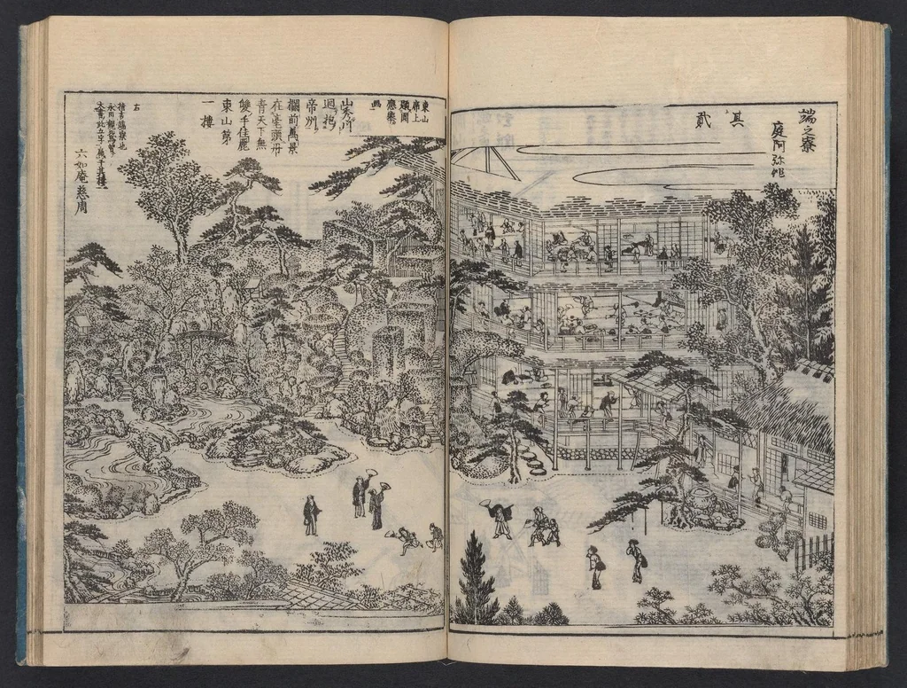 An illustration from Miyako rinsen meishō zue : zenbu rokusatsu, 1800, leaf 42