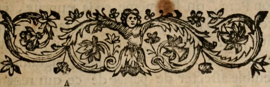 An illustration from Mélanges d'histoire et de litterature, 1700, leaf 12